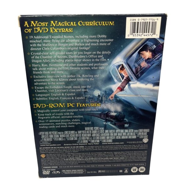 Harry Potter & The Chamber Of Secrets Full-Screen Edition 2-Disc DVD Set - Picture 2 of 10